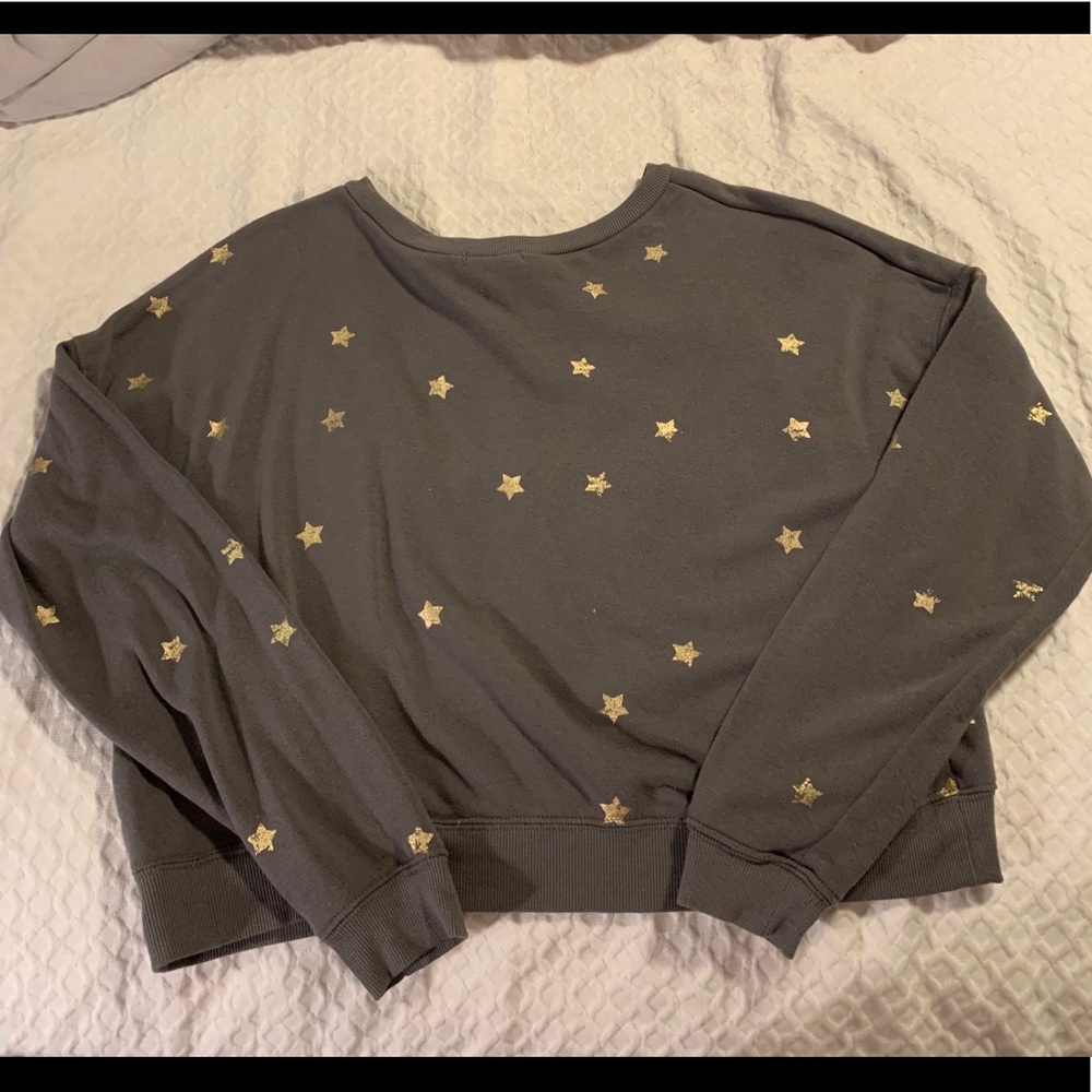 Gray cropped sweatshirt!